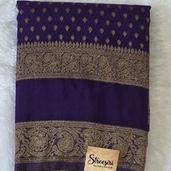Self Buttas Gorgette Saree