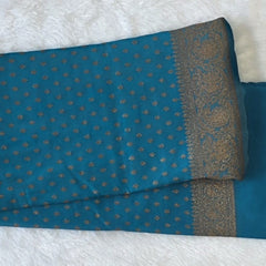 Self Buttas Gorgette Saree