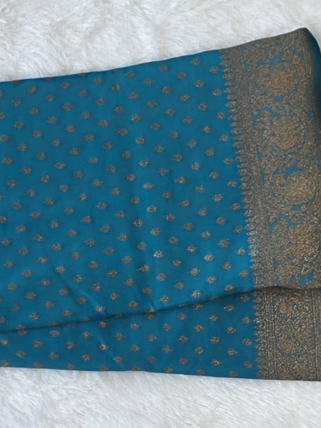 Self Buttas Gorgette Saree