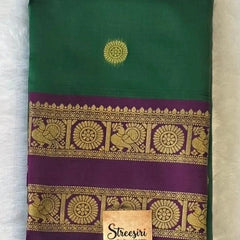 Temple Tower Semi Silk Saree