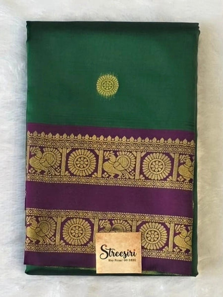 Temple Tower Semi Silk Saree
