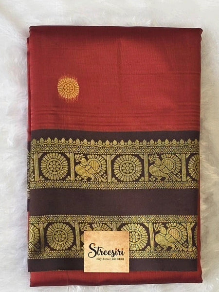 Temple Tower Semi Silk Saree