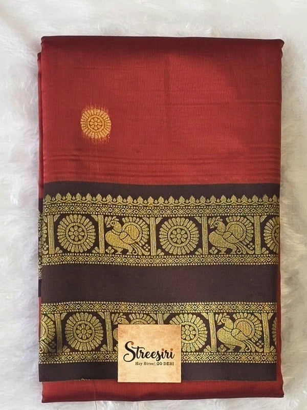 Temple Tower Semi Silk Saree