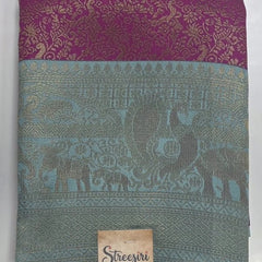 Brocade Semi Silk Saree