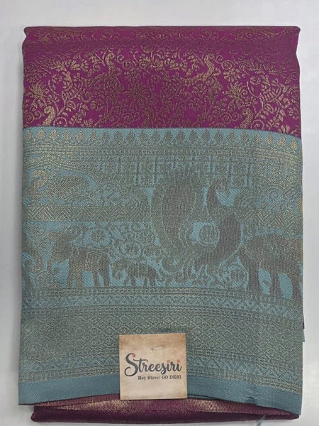 Brocade Semi Silk Saree