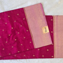 Contrast Semi Silk Saree