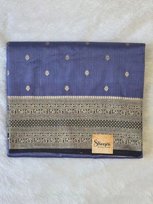 Contrast Semi Silk Saree