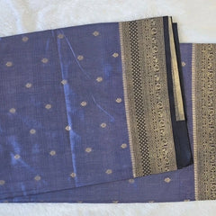 Contrast Semi Silk Saree