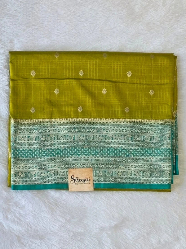 Contrast Semi Silk Saree