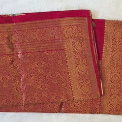 Floral Print Tussar Silk Saree