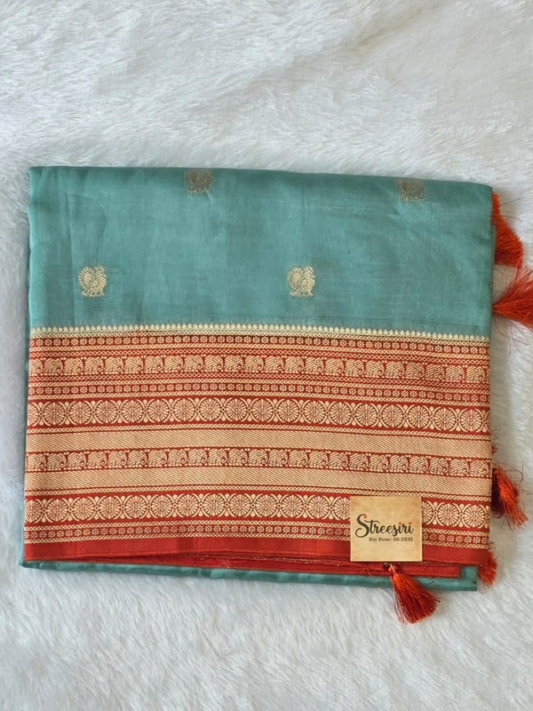 Contrast Viscose Saree