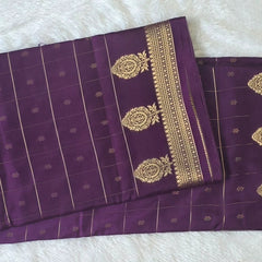 Checks With Butta Semi Crepe Silk Saree