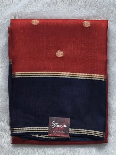 Contrast Bentex Border Semi Silk Saree