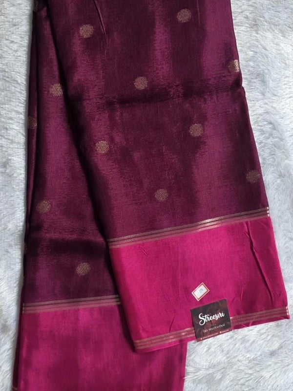 Contrast Bentex Border Semi Silk Saree