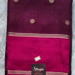 Contrast Bentex Border Semi Silk Saree