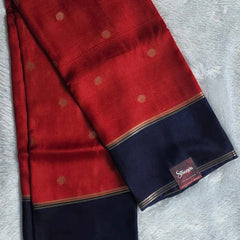 Contrast Bentex Border Semi Silk Saree