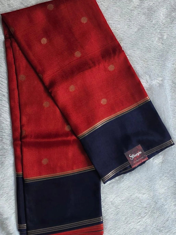 Contrast Bentex Border Semi Silk Saree