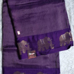 Russian Checks Semi Silk Saree