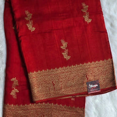 Meena Work Semi Silk Saree