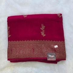 Meena Work Semi Silk Saree