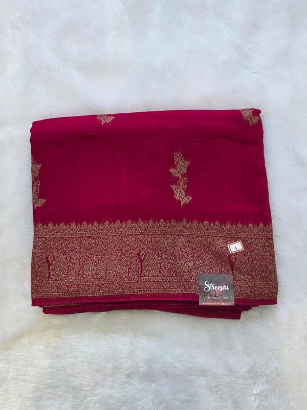 Meena Work Semi Silk Saree