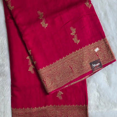 Meena Work Semi Silk Saree