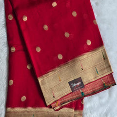 Dollar Pallu Semi Silk Saree