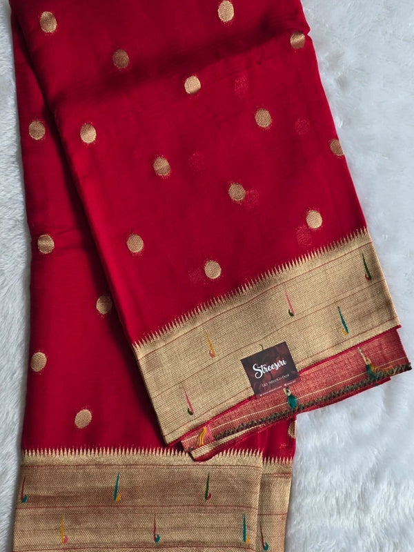 Dollar Pallu Semi Silk Saree