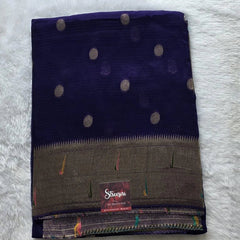 Dollar Pallu Semi Silk Saree