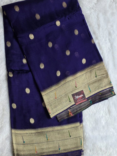 Dollar Pallu Semi Silk Saree