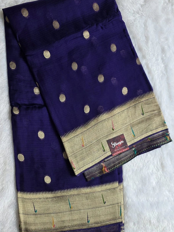 Dollar Pallu Semi Silk Saree