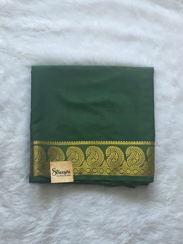 Mysore Silk Crepe AArushi Green Saree