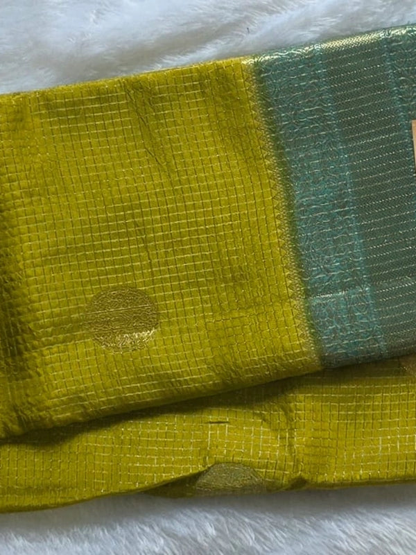 Semi Silk - Yellow And Blue