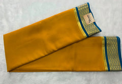 Pure Mysore Silk Yellow Blue