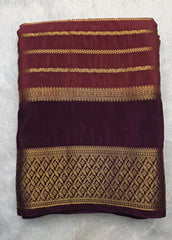 Crepe Silk Peach Brown