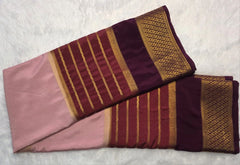 Crepe Silk Peach Brown