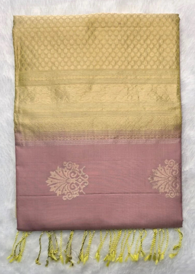 Pure Soft Silk Peach Yellow