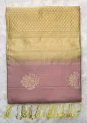 Pure Soft Silk Peach Yellow