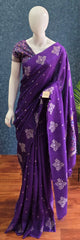 Tussar Silk Purple