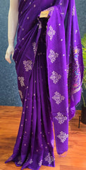 Tussar Silk Purple