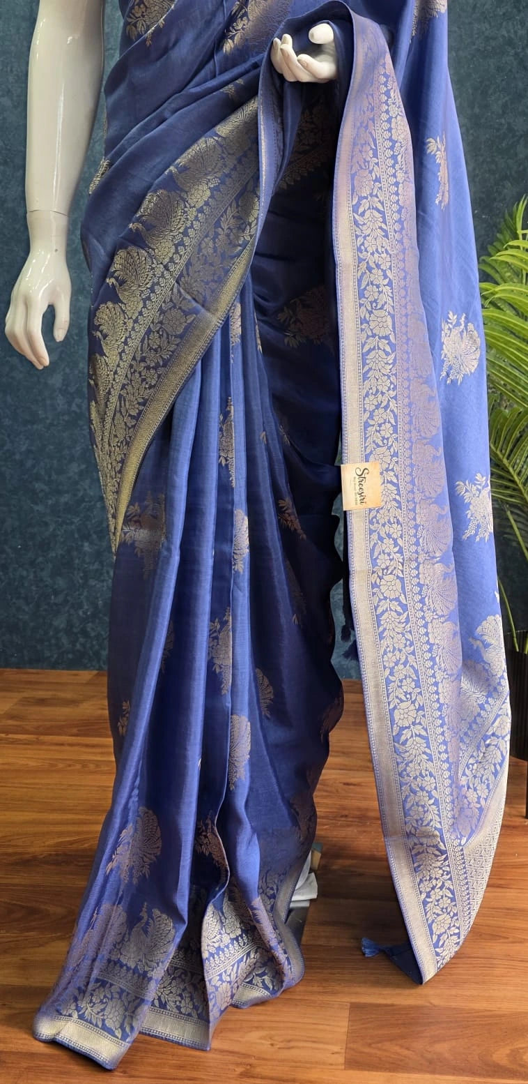 Semi Silk Blue Gold