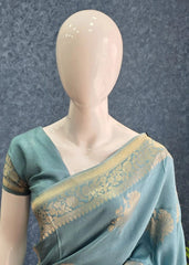 Semi Silk Light Ice Blue  Gold