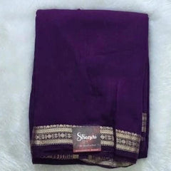 Assam contrast  Semi Silk Saree