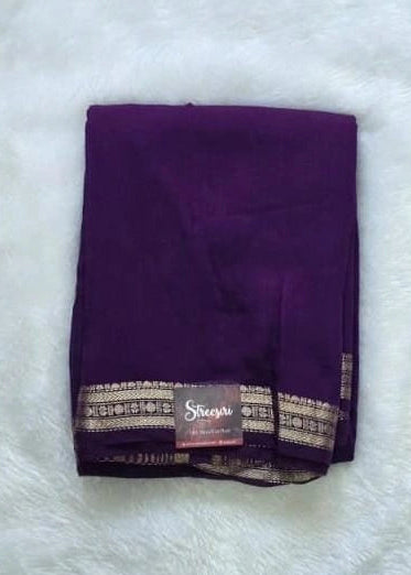 Assam contrast  Semi Silk Saree