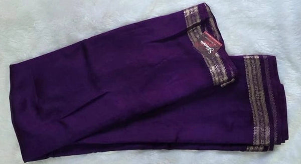 Assam contrast  Semi Silk Saree
