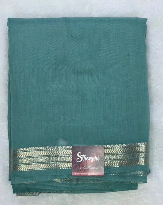 Assam contrast  Semi Silk Saree