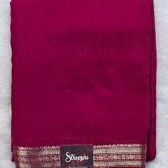 Assam contrast  Semi Silk Saree