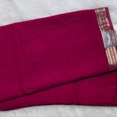 Assam contrast  Semi Silk Saree