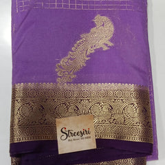 Semi Crepe Lavender and Purple