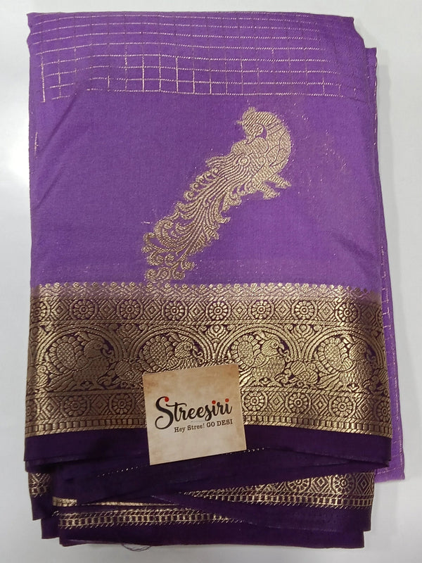 Semi Crepe Lavender and Purple